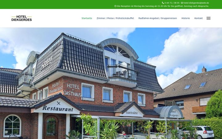 Screenshot of hotel-diekgerdes.de