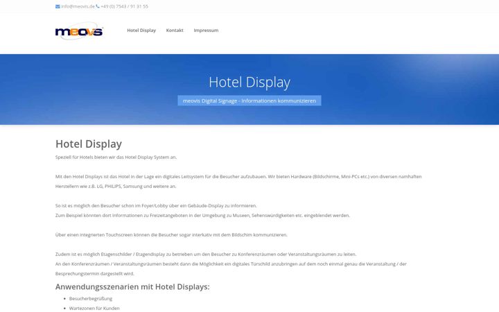 Screenshot of hotel-display.de