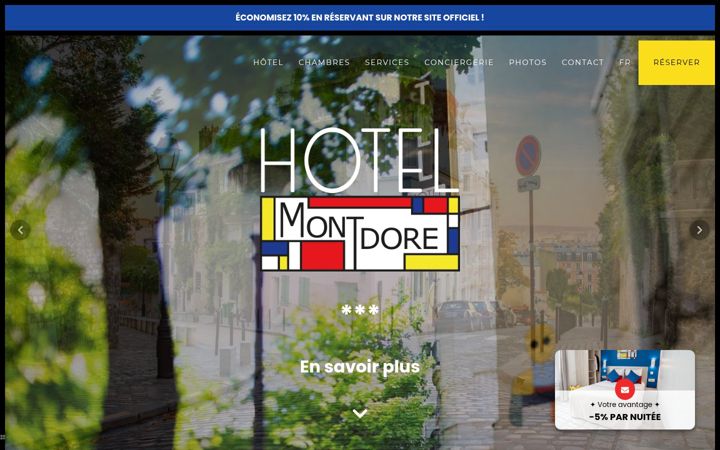 Screenshot of hotel-dumontdore.com