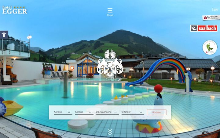 Screenshot of hotel-egger.at