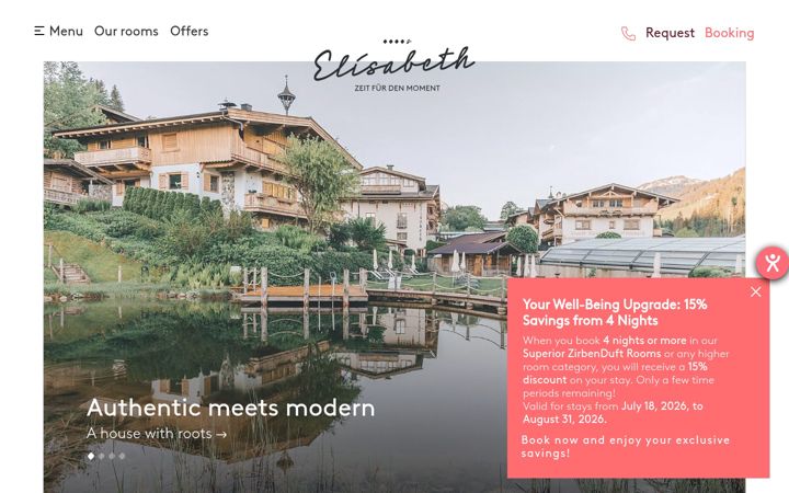 Screenshot of hotel-elisabeth-tirol.com