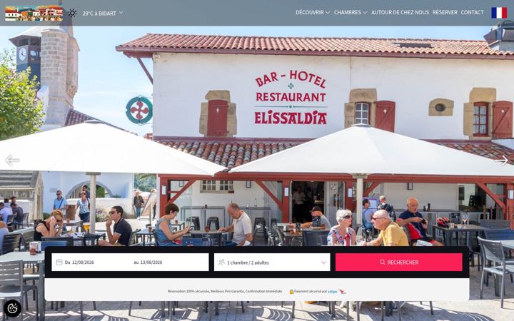 Screenshot of hotel-elissaldia.com
