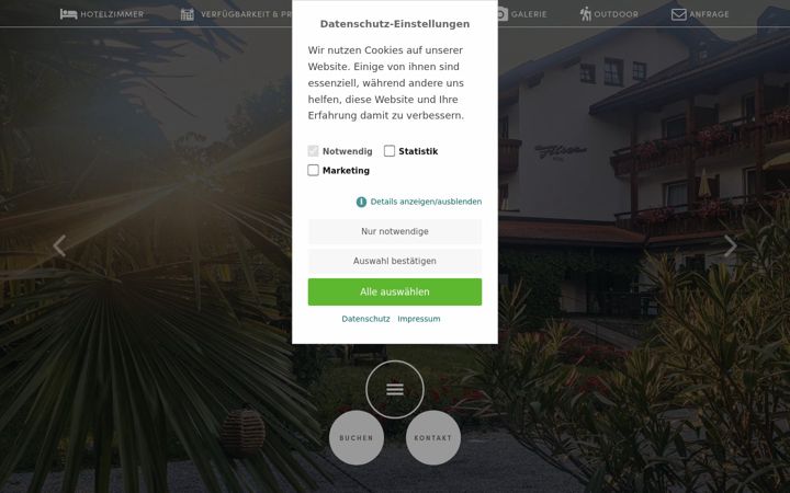 Screenshot of hotel-filser-fuessen.de