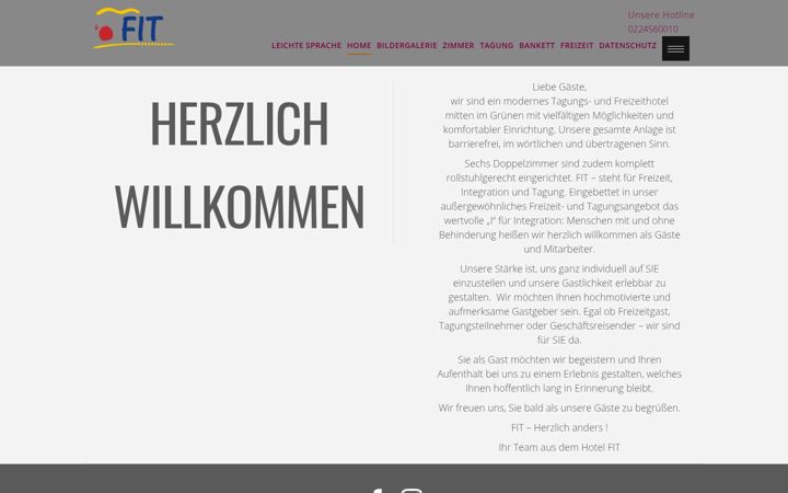 Screenshot of hotel-fit.de