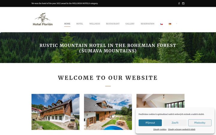 Screenshot of hotel-florian.eu