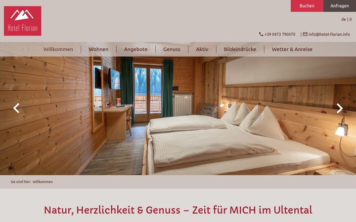 Screenshot of hotel-florian.info
