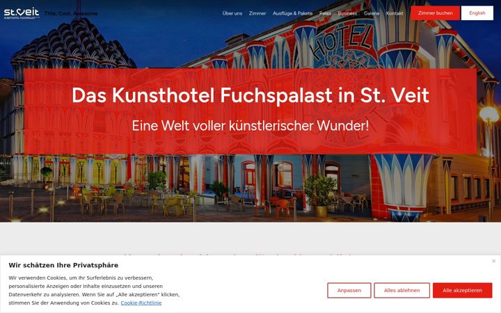 Screenshot of hotel-fuchspalast.at