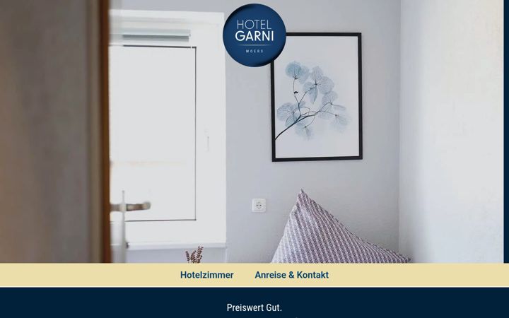 Screenshot of hotel-garni-moers.de