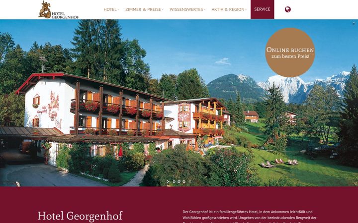 Screenshot of hotel-georgenhof.de
