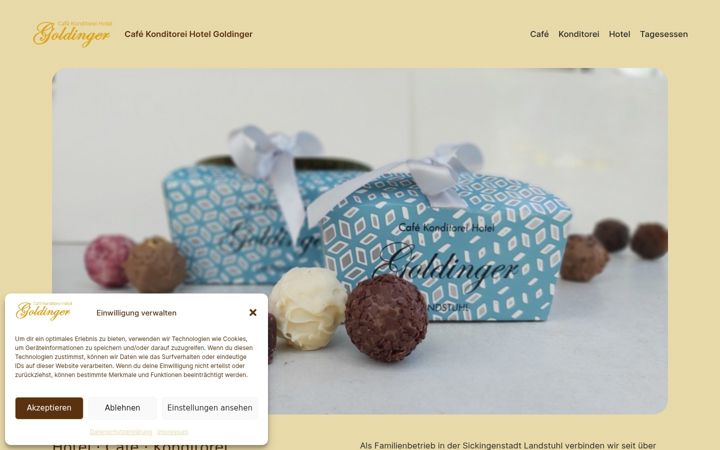Screenshot of hotel-goldinger.de