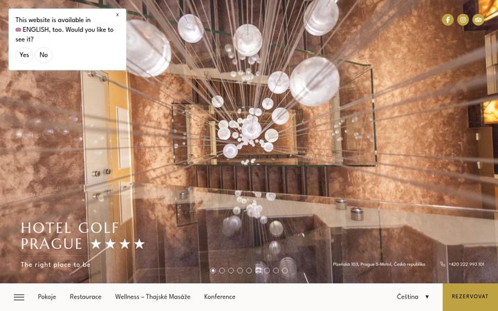 Screenshot of hotel-golf.cz