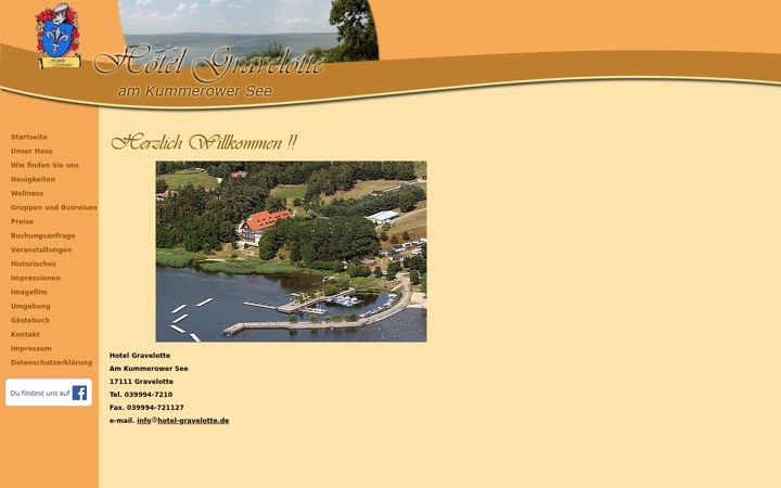 Screenshot of hotel-gravelotte.de