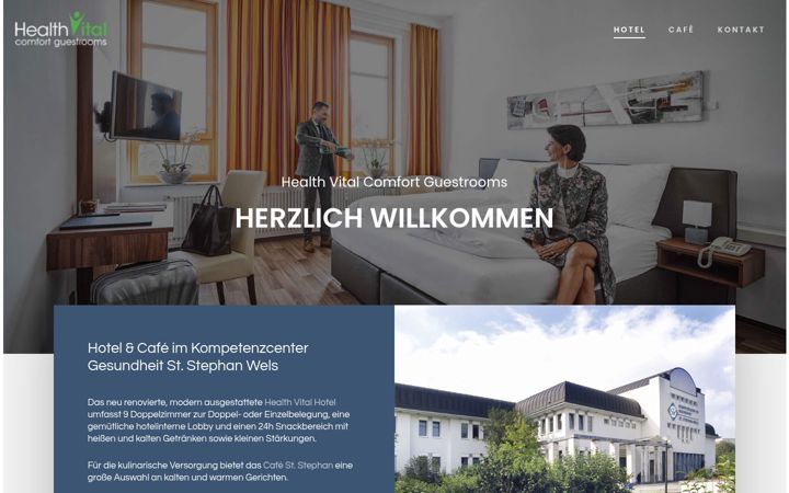Screenshot of hotel-health-vital.at