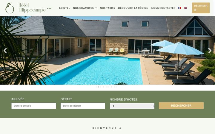 Screenshot of hotel-hippocampe.fr