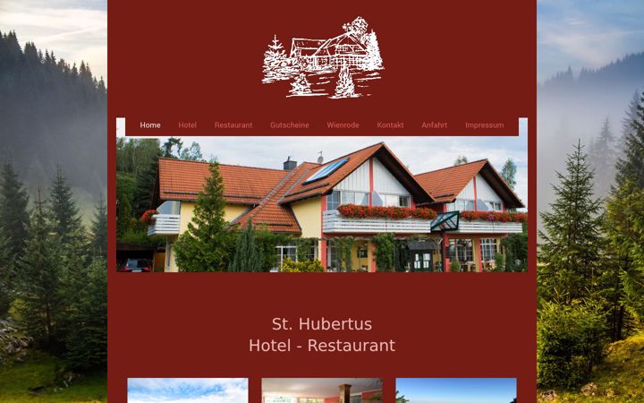 Screenshot of hotel-hubertus-wienrode.de