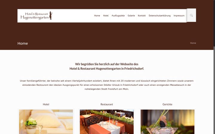 Screenshot of hotel-hugenottengarten.de