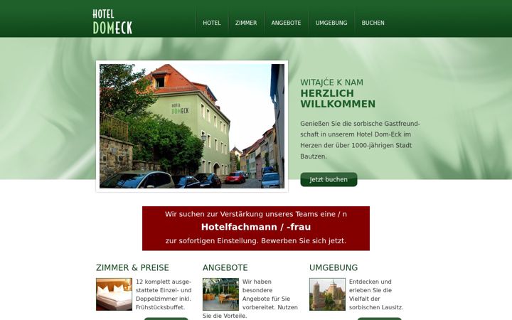 Screenshot of hotel-in-bautzen.de