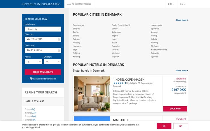 Screenshot of hotel-in-denmark.com