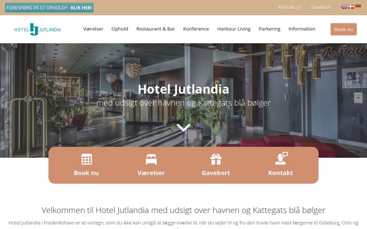 Screenshot of hotel-jutlandia.dk