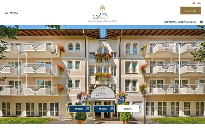 Screenshot of hotel-juwel.de