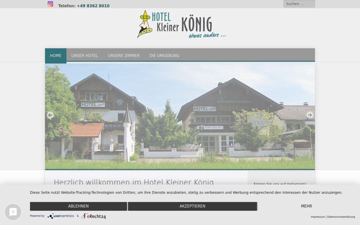 Screenshot of hotel-kleiner-koenig.de