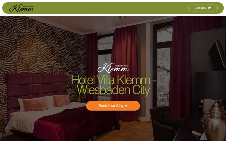 Screenshot of hotel-klemm.de