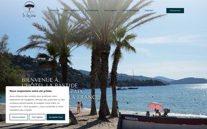Screenshot of hotel-la-bastide.fr