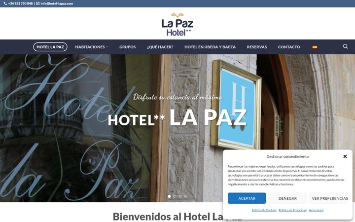 Screenshot of hotel-lapaz.com
