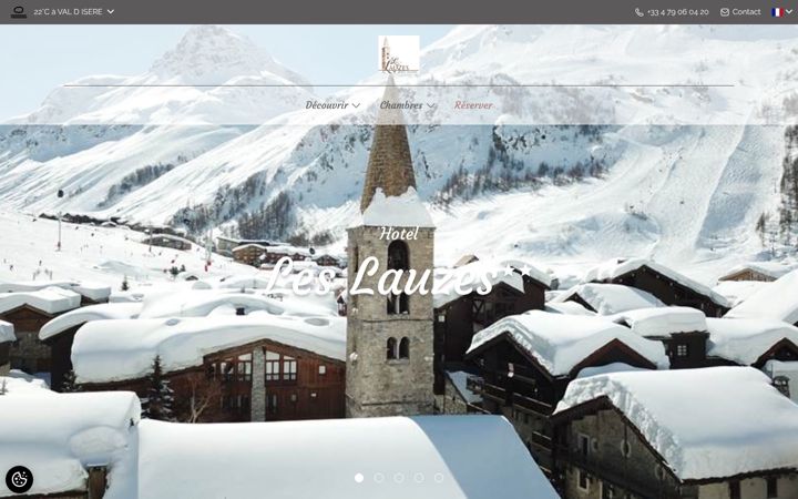 Screenshot of hotel-lauzes.com