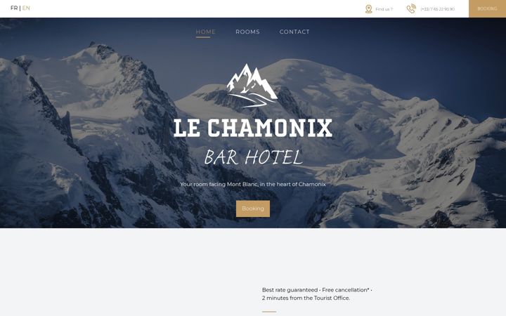 Screenshot of hotel-le-chamonix.co.uk