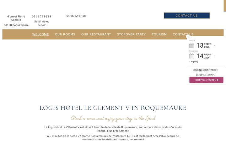 Screenshot of hotel-le-clementv.com