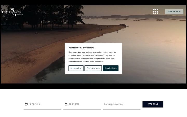 Screenshot of hotel-leal.com