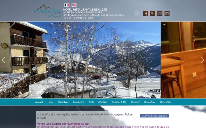 Screenshot of hotel-lebeausite-auris.fr