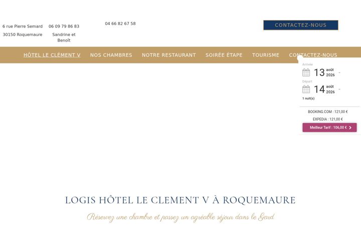 Screenshot of hotel-leclementv.fr
