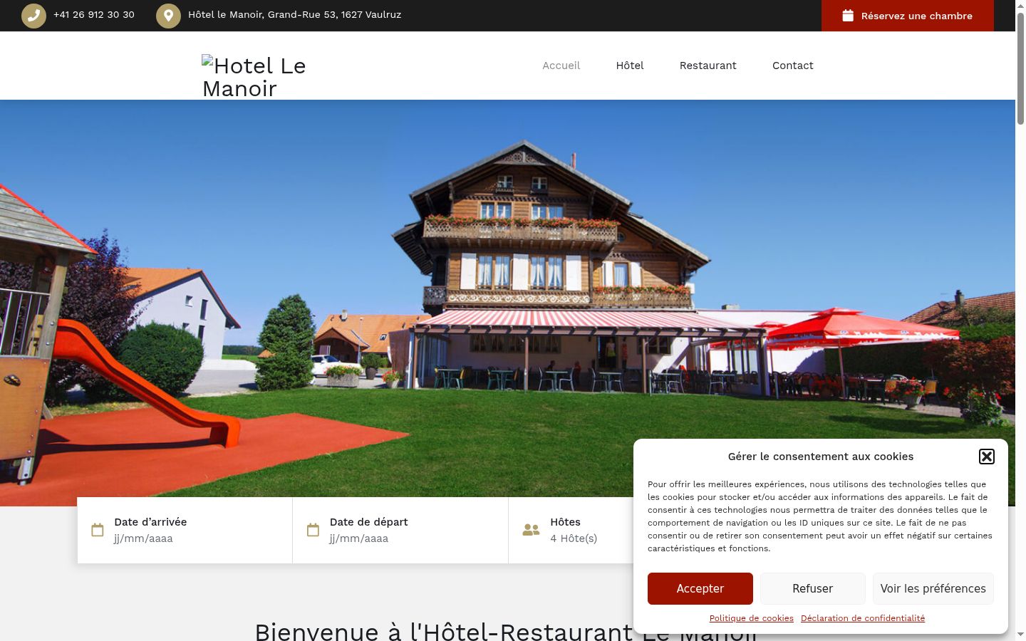 Screenshot tal-banner tal-kunsens muri qabel kwalunkwe interazzjoni