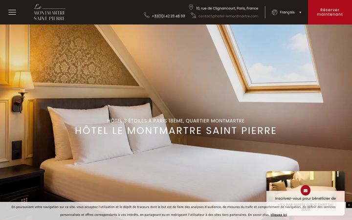 Screenshot of hotel-lemontmartre.com