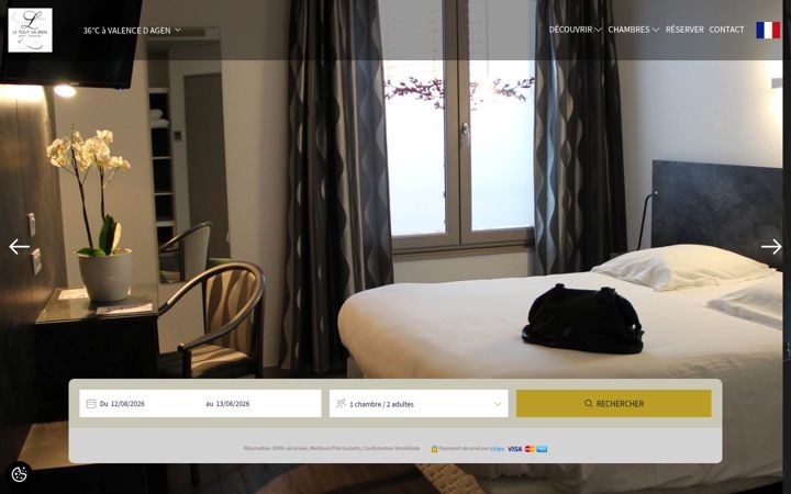 Screenshot of hotel-letoutvabien.fr