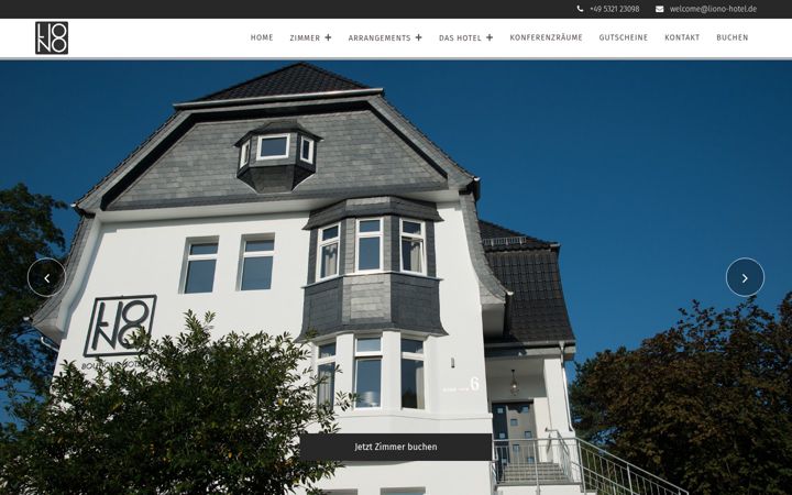 Screenshot of hotel-liono.de