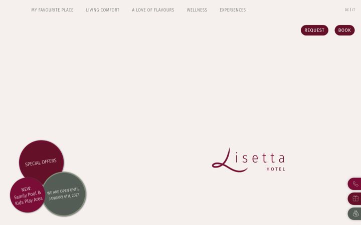 Screenshot of hotel-lisetta.it