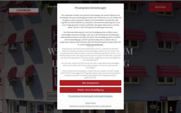 Screenshot of hotel-lousberg.de