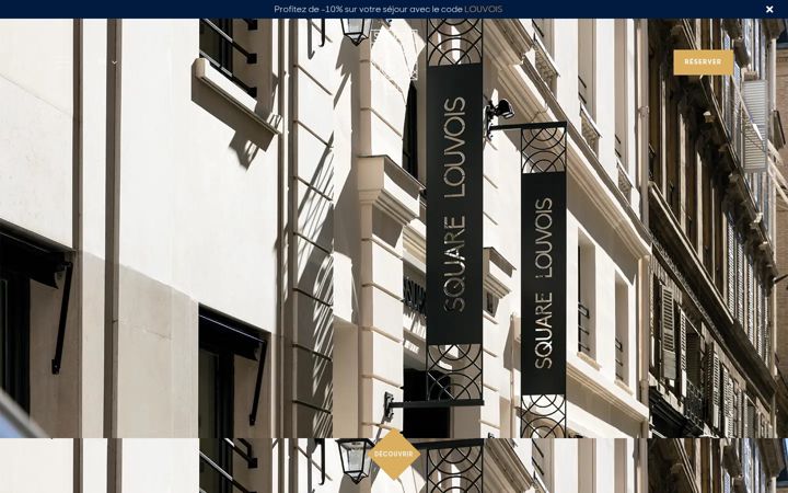 Screenshot of hotel-louvois-paris.com