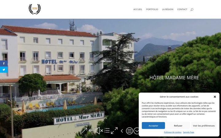 Screenshot of hotel-madame-mere.fr