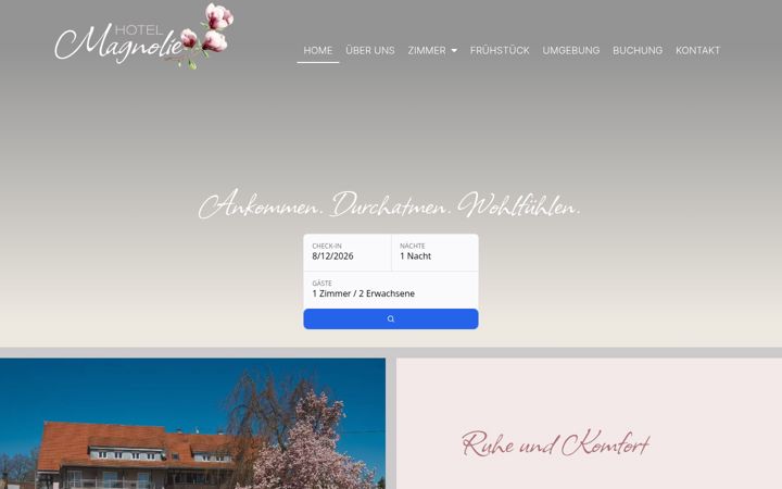 Screenshot of hotel-magnolie.de