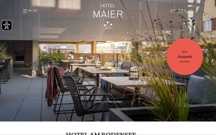 Screenshot of hotel-maier.de