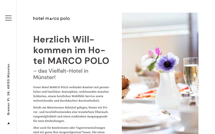 Screenshot of hotel-marcopolo.de