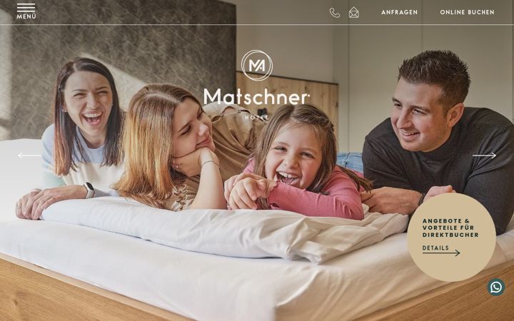 Screenshot of hotel-matschner.com