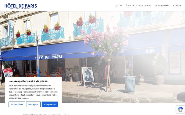 Screenshot of hotel-medoc.com