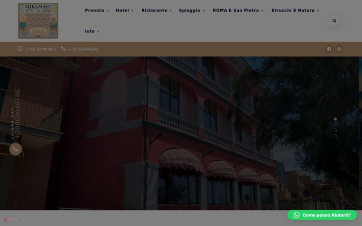 Screenshot of hotel-miramare.it