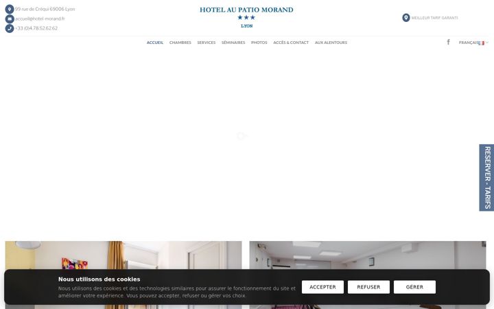 Screenshot of hotel-morand.fr