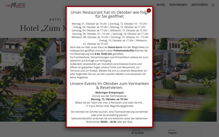 Screenshot of hotel-moseltal.de